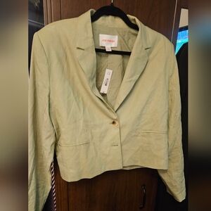 Joe Fresh Women's Light Green Blazer